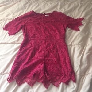Lilacs and Roses romper